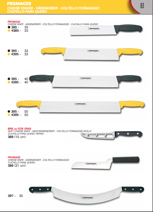Cheese knives