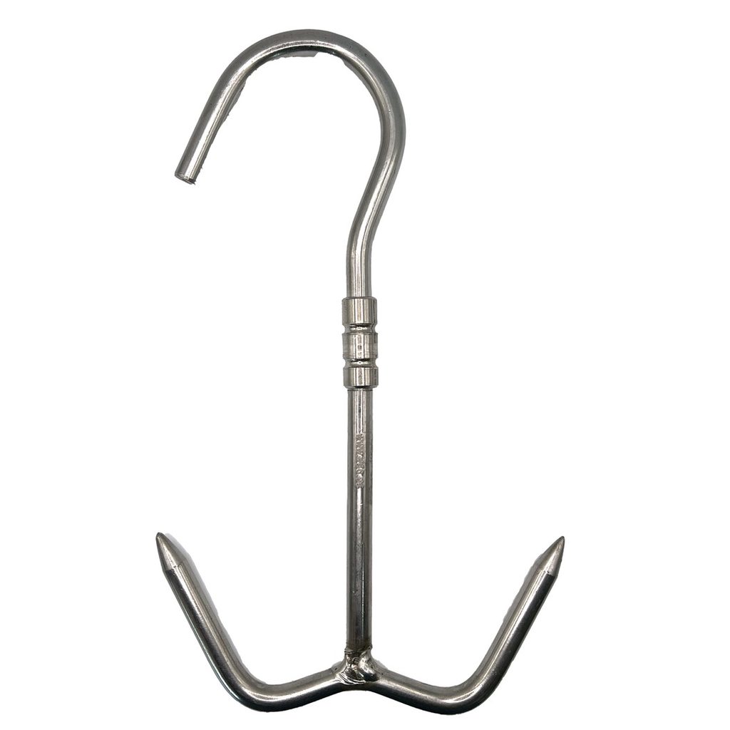 Crochet pivotant deux supports en ancre 26 cm