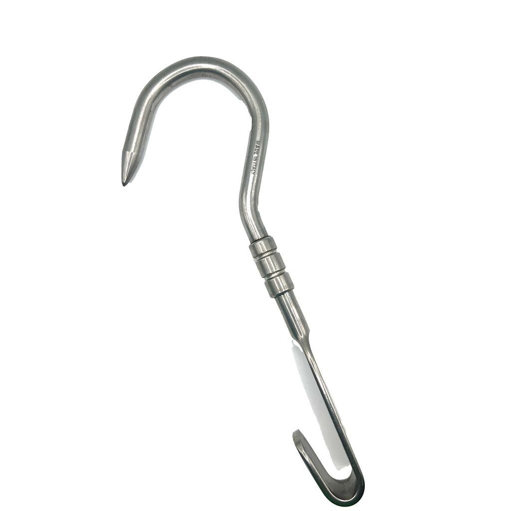 Crochet coulissant inox 28 cm x 12 mm — IPEC