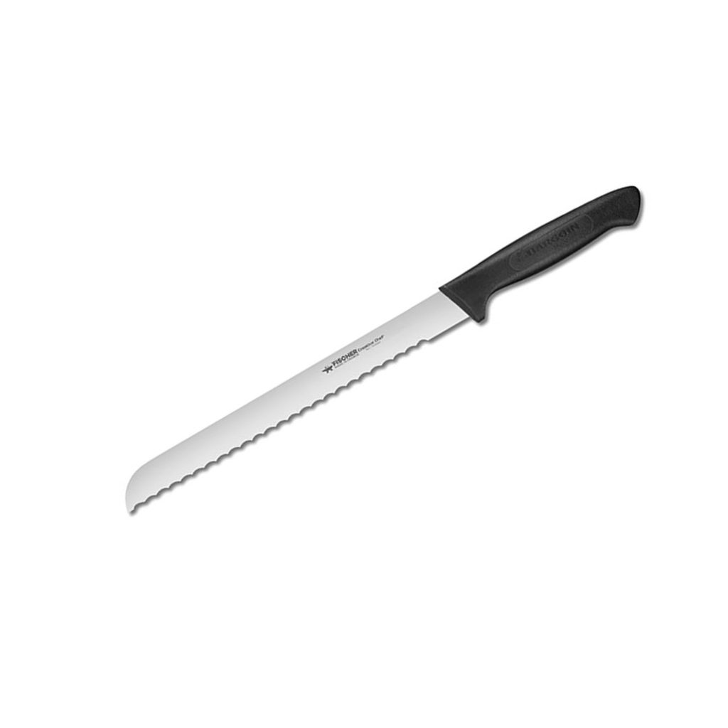 Couteau à pain 23 cm manche blanc — Fischer France