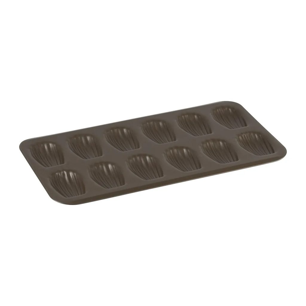 Gobel Madeleine Tray, 12 Cavities, 395 x 200 mm, Non-Stick