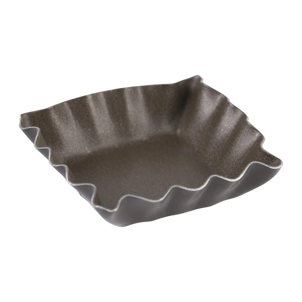 Gobel Square Fluted Petit-Four Mould 35 mm, Non-Stick — Louis Tellier