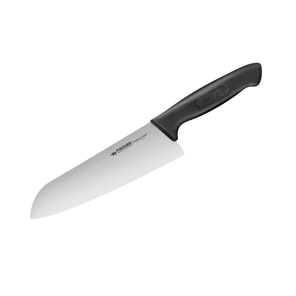 Couteau Santoku 18 cm manche noir Creative Chef