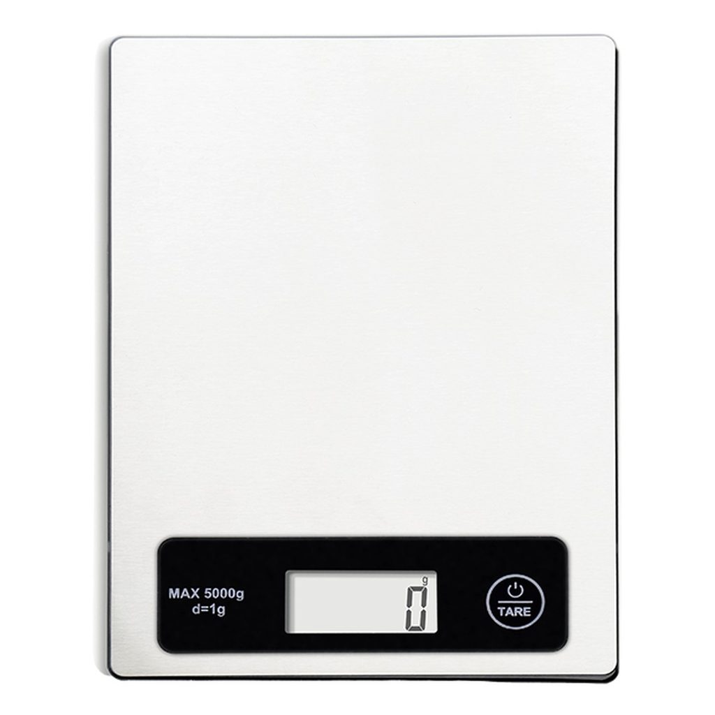 Balance de cuisine compacte 5 kg plateau inox