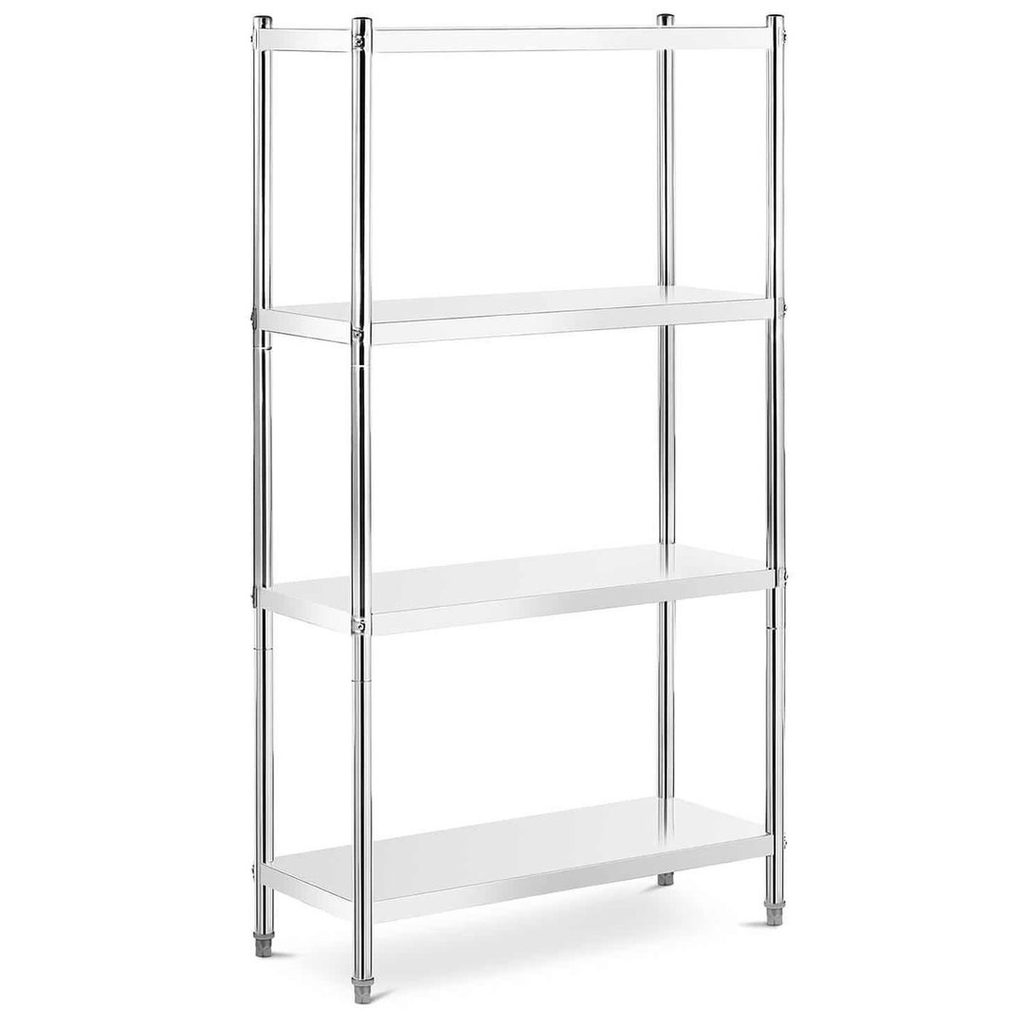 Rayonnage inox 4 niveaux 90×50×185 cm