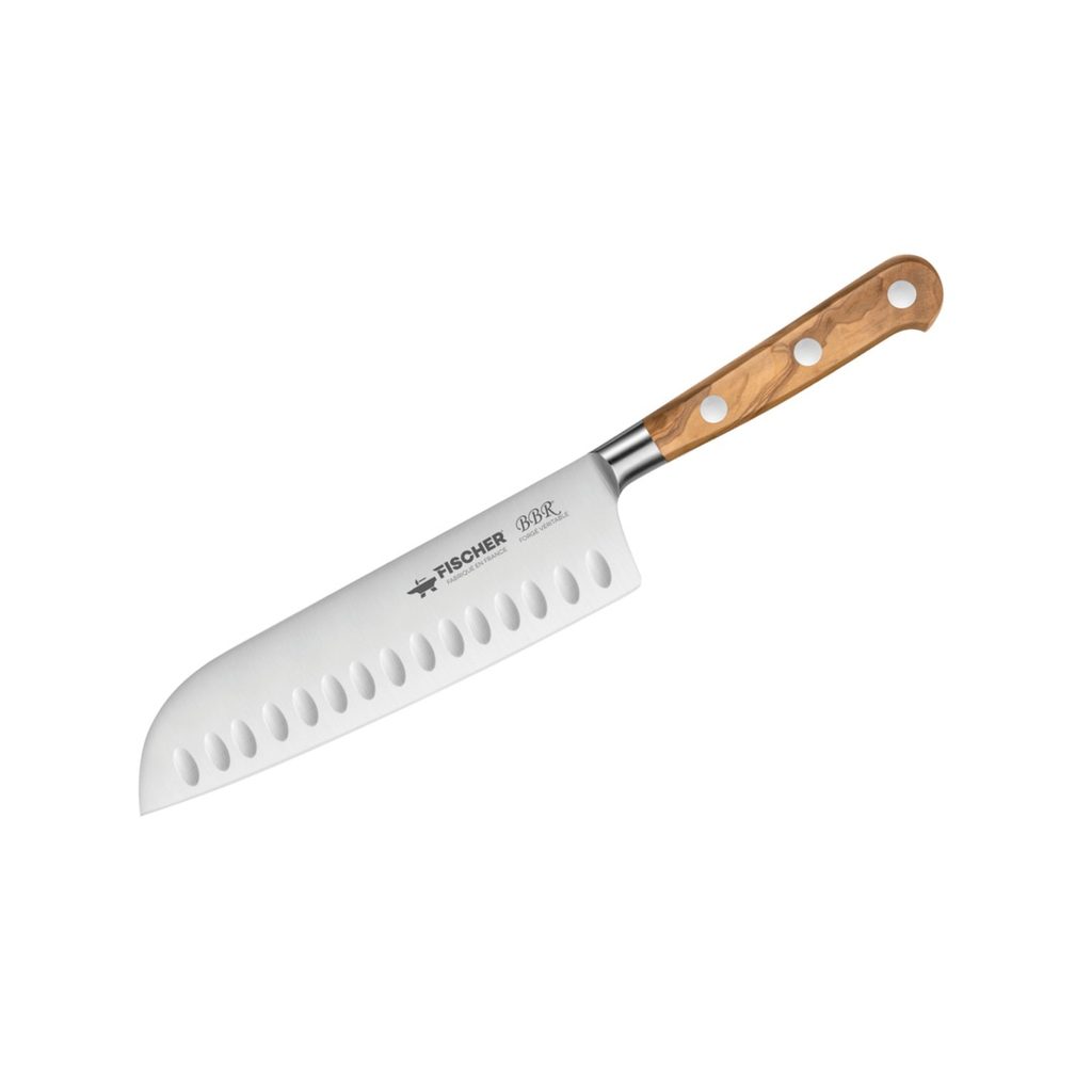 Couteau Santoku 18 cm manche bois