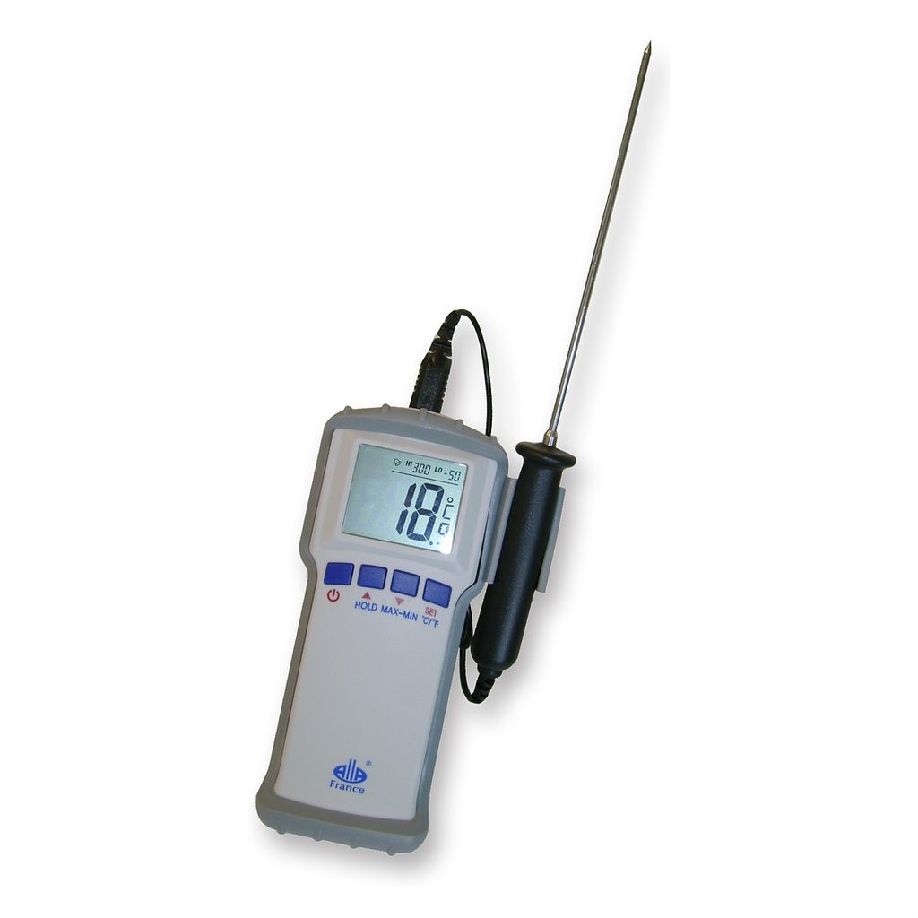 HACCP Digital Thermometer with Detachable Black Probe — ALLA France