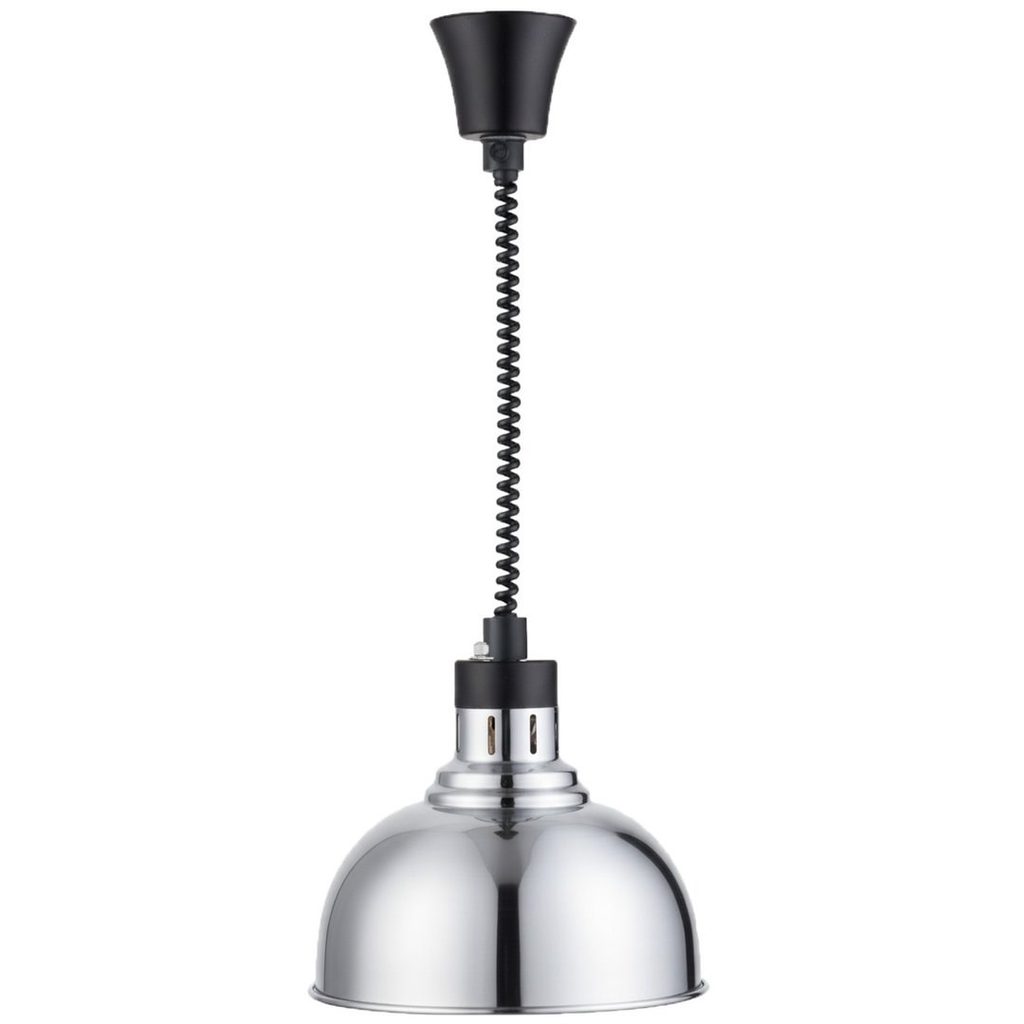 Lampe chauffante suspendue finition aluminium 250 mm