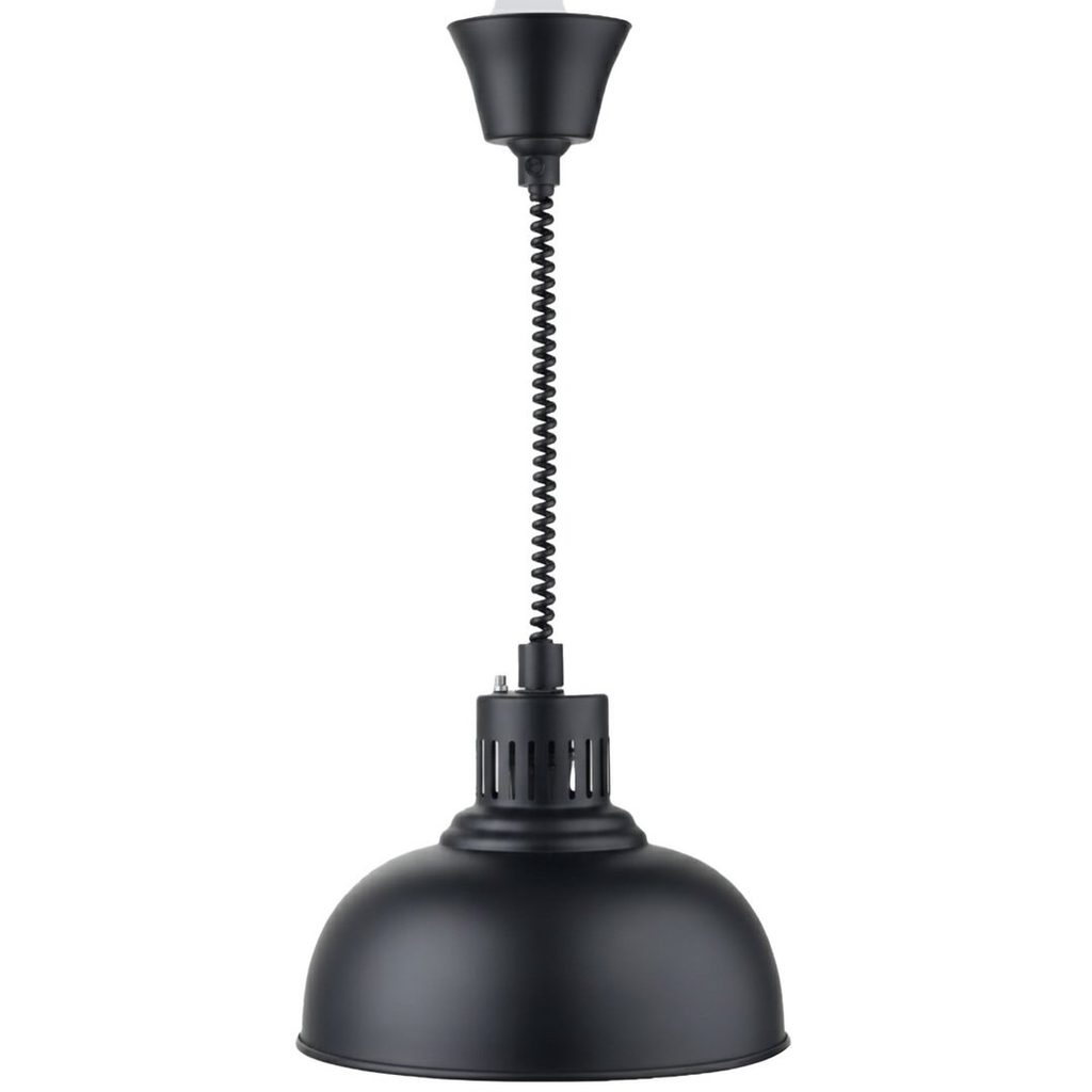 Lampe chauffante suspendue 250 mm métal noir