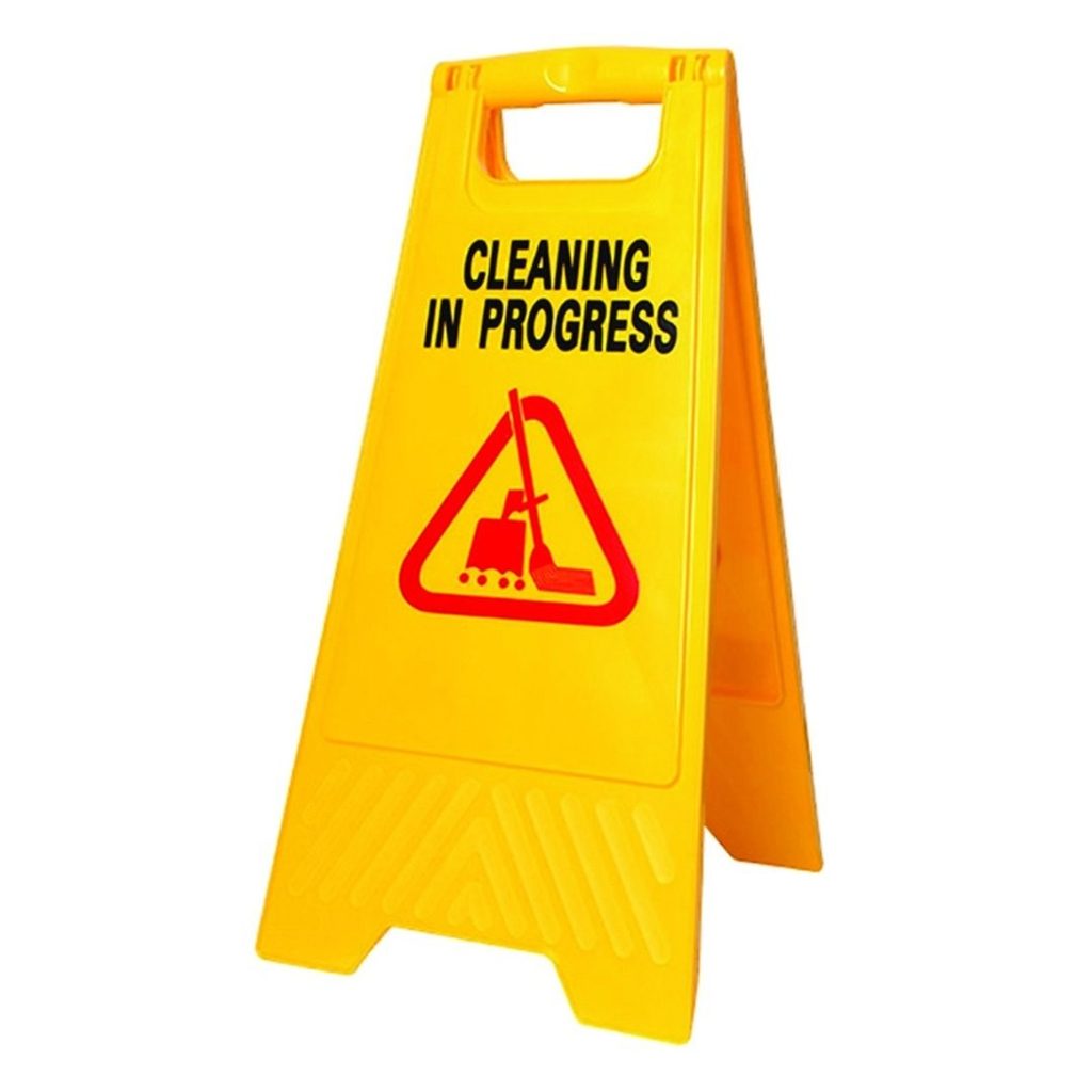 Panneau d'avertissement « Nettoyage en cours » 61 cm — TKF France