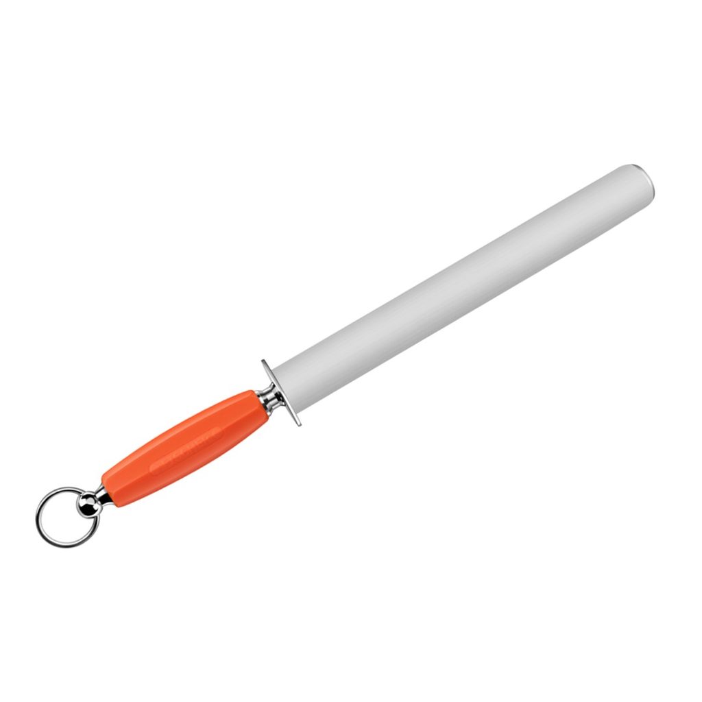 Fusil à aiguiser extra-large 28 cm manche orange — Fischer France