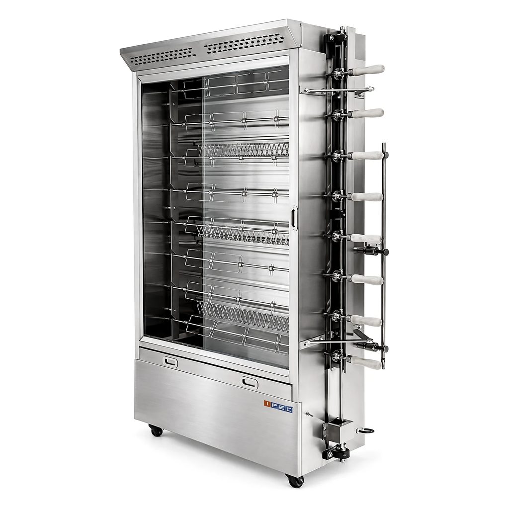 Rôtissoire à poulets gaz 7 broches — IPEC