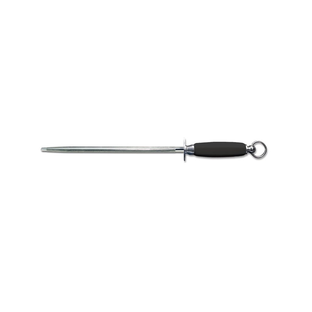 Fusil à aiguiser ovale 30 cm manche noir — Cutlery Pro