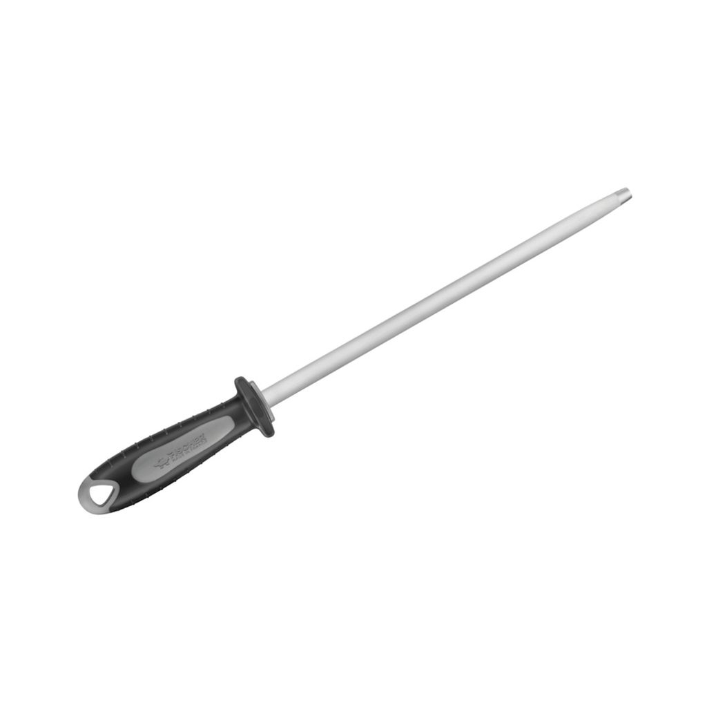 Fusil à aiguiser rond 30 cm manche noir — Fischer France