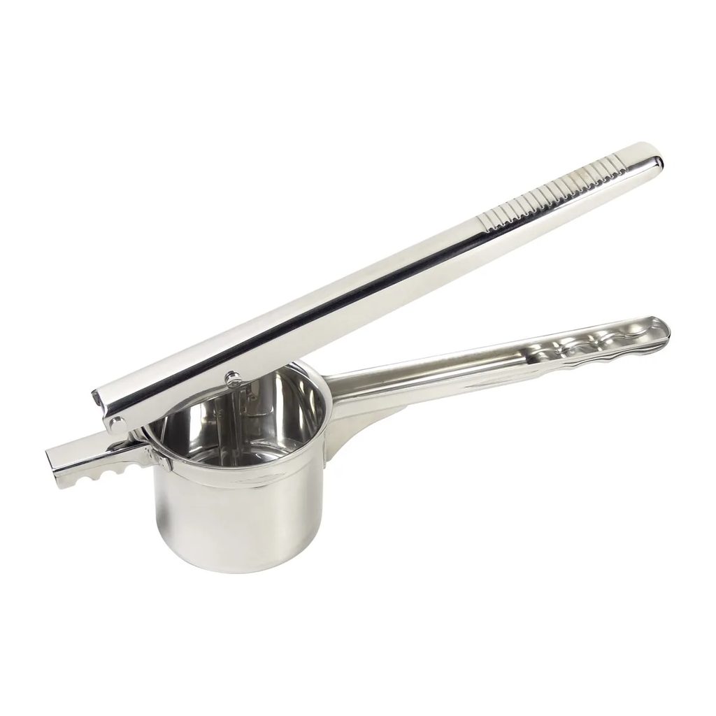 Presse-purée inox à levier, cranté pour casseroles — Louis Tellier