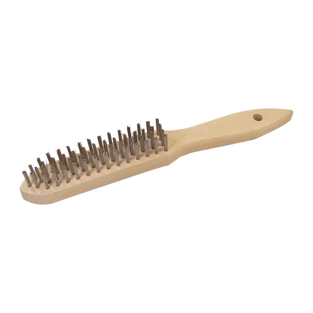 Stainless Wire Brush with Wooden Handle 28 x 3.5 cm — Louis Tellier