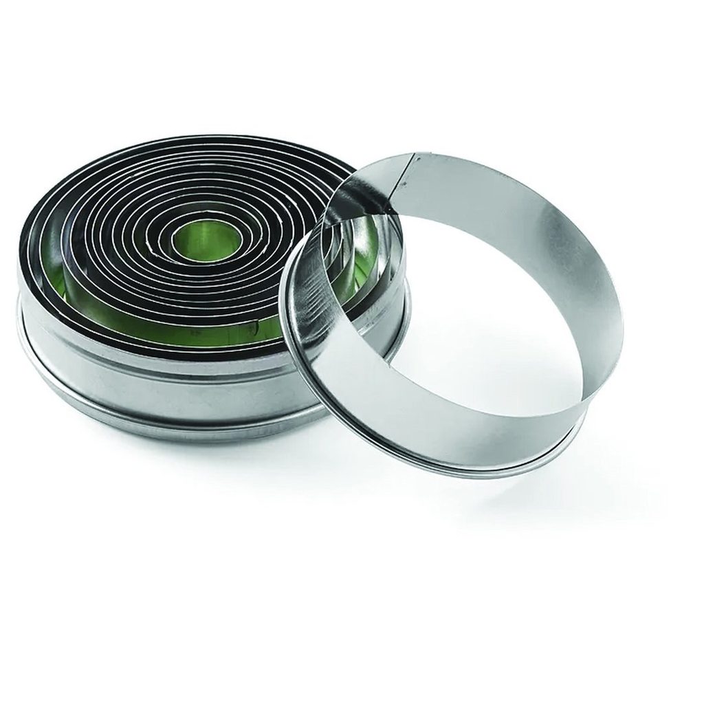 Set emporte-pièces inox 12 pièces 92x23 mm