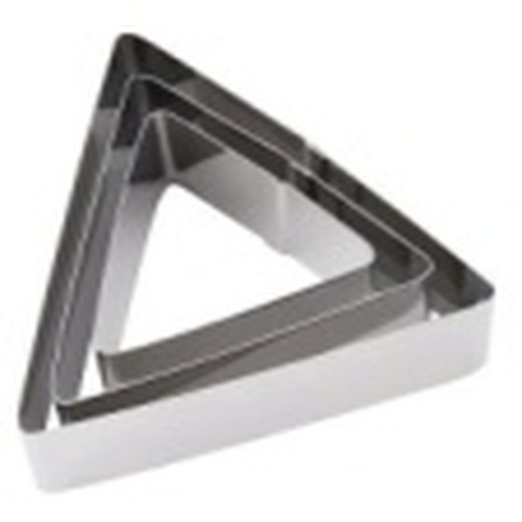 Set emporte-pièces triangle inox 60/80/100 mm