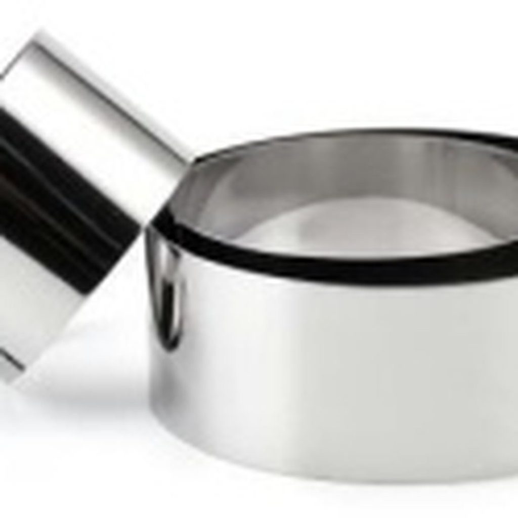 دائري حلويات قطاعات طقم من 3 ستانلس 60/80/100mm — TKF France