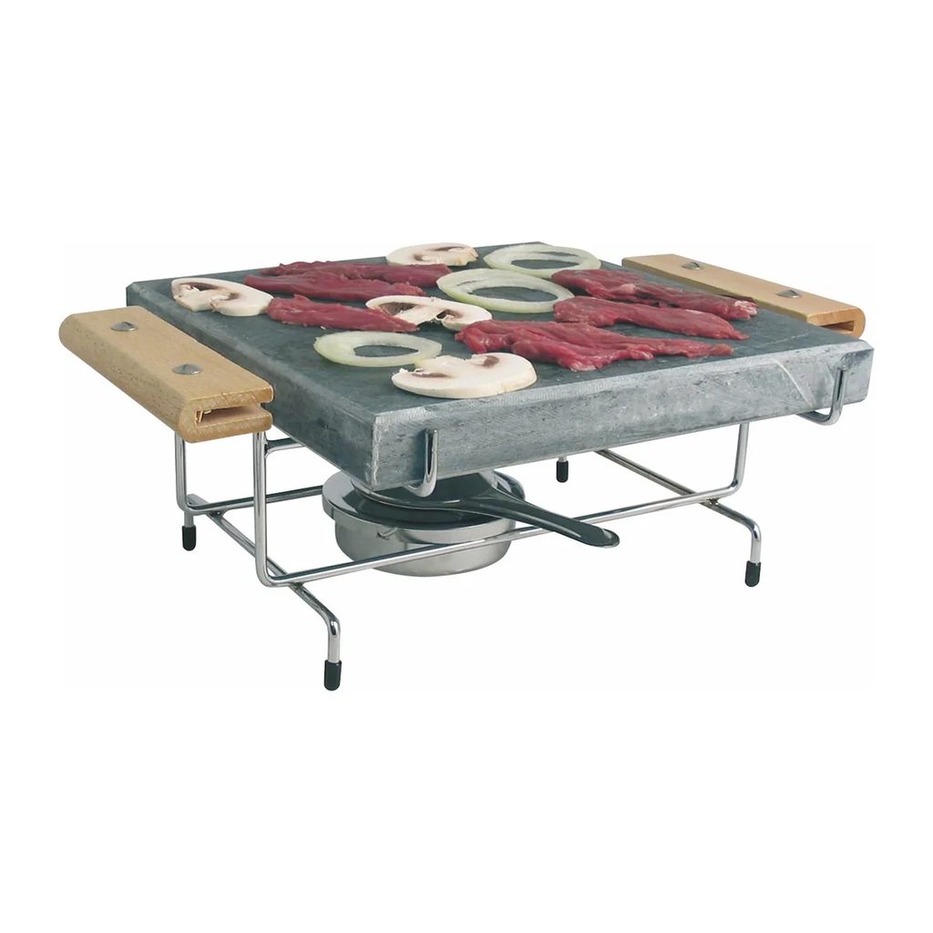 Professional Cooking Stone 25 x 25 cm with Stand