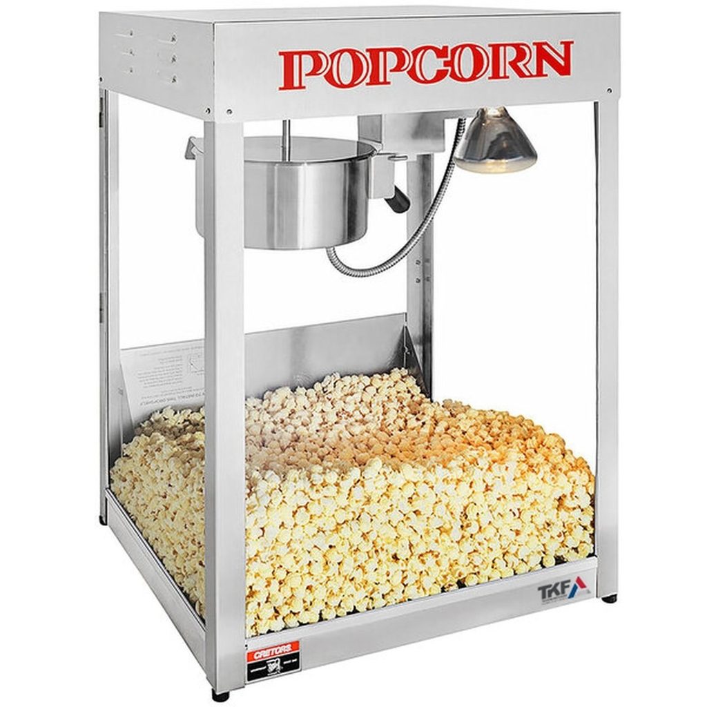 Machine à popcorn électrique 8 oz corps inox 1,3 kW
