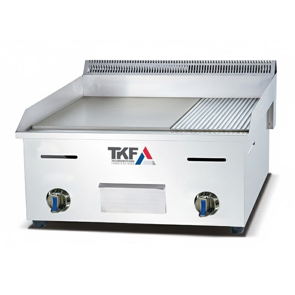 Gas Grill 2/3 Flat 1/3 Ribbed 2 Burners 34500 BTU