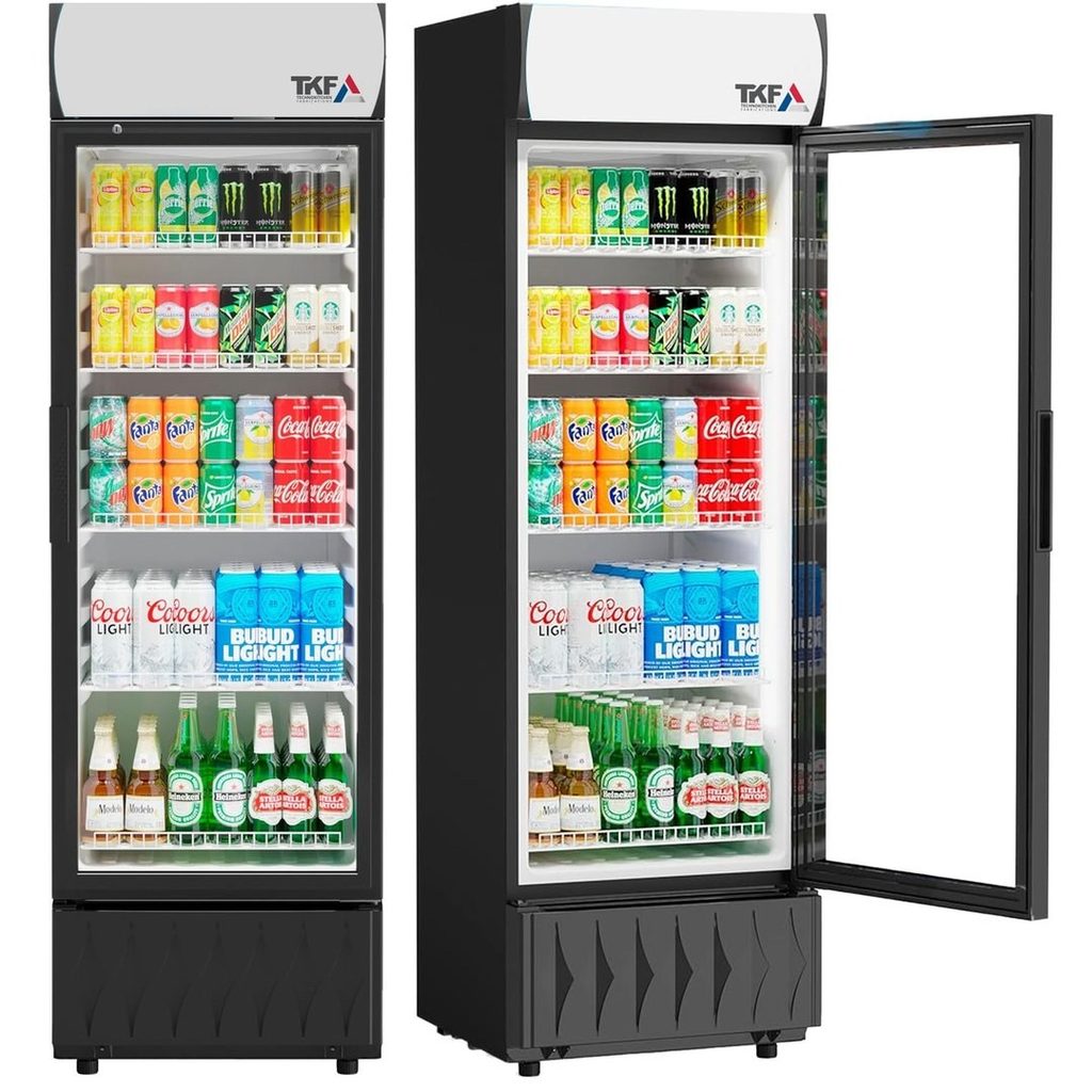 Upright Refrigerator Single Glass Door 59x61x190cm