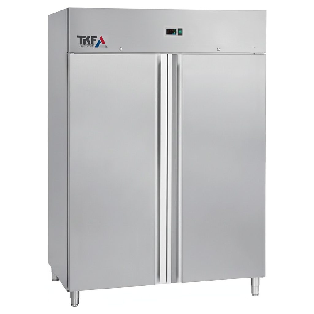 ثلاجة عمودية ستانلس ببابين 1400L GN 2/1 — TKF France