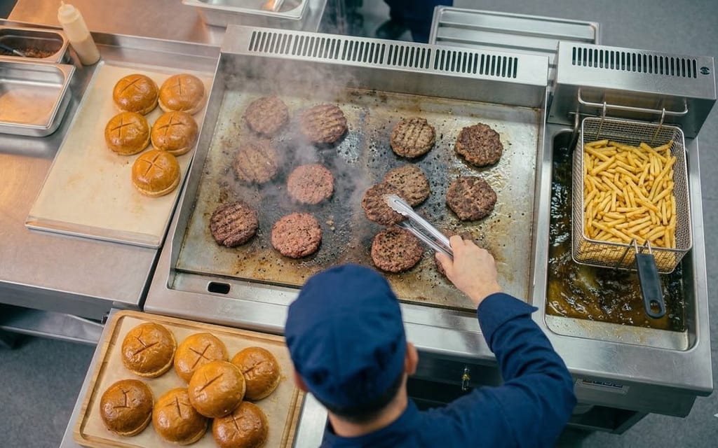 Aménagement station burger