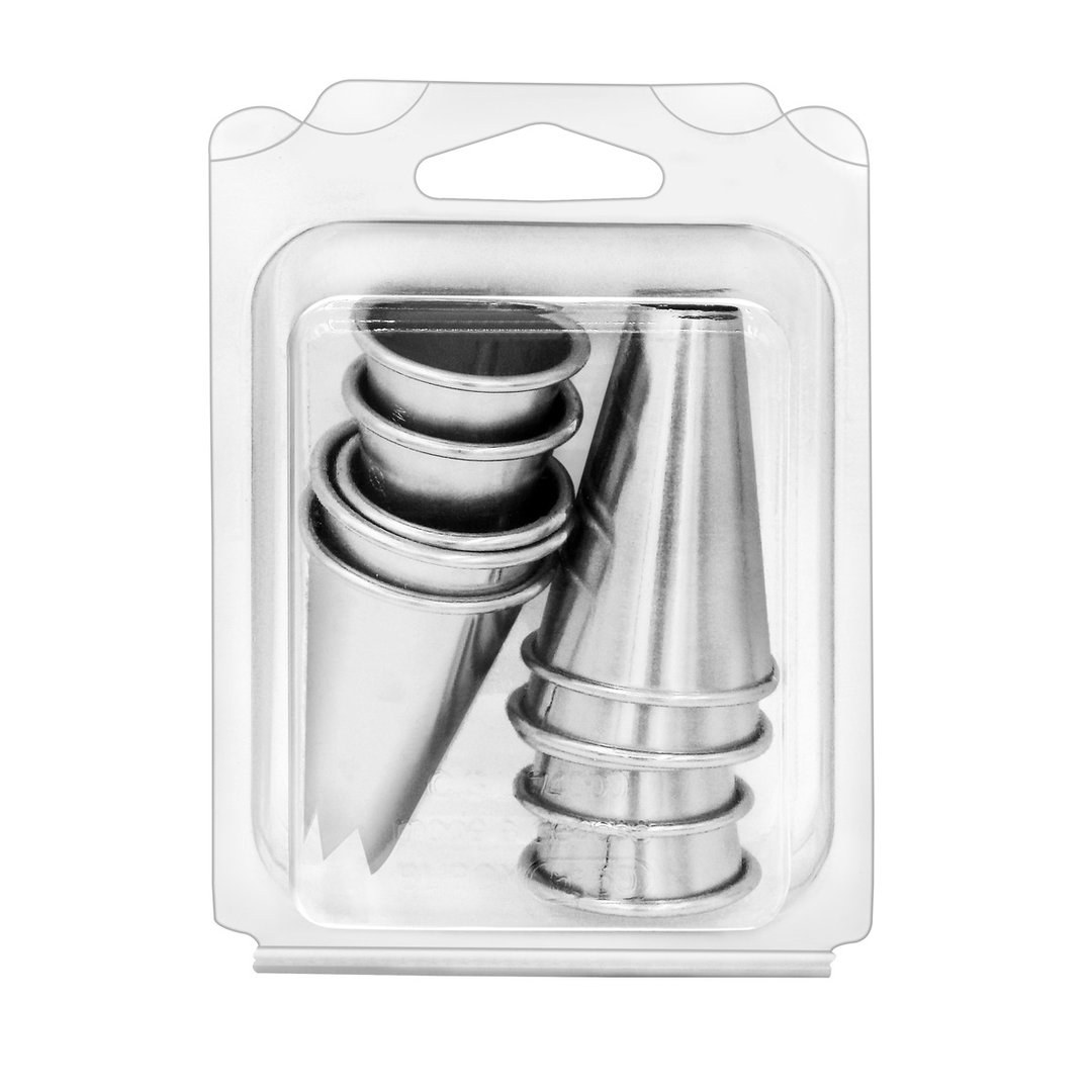 Assorted Stainless Steel Piping Tips Set of 10 — Fischer France