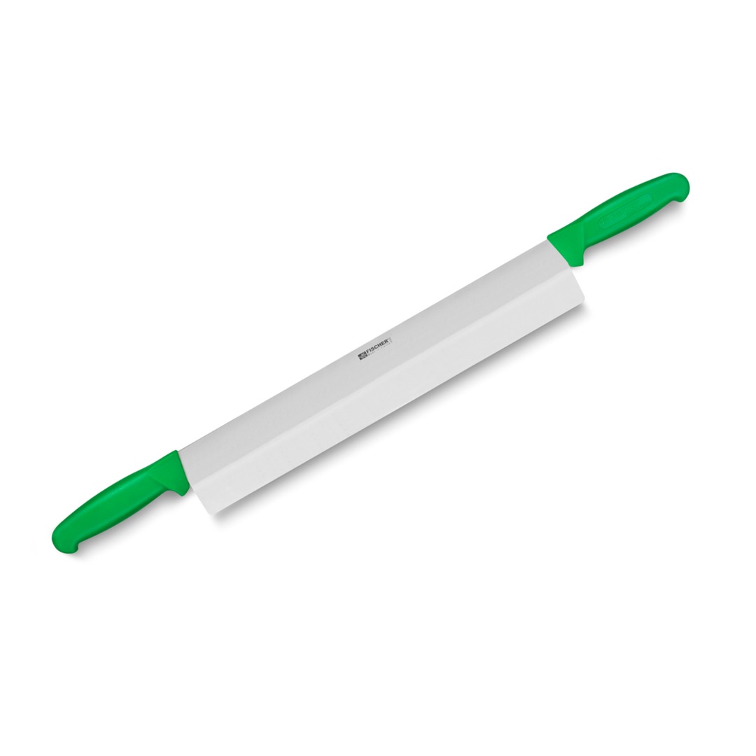 سكين جبن بمقبضين 40cm أخضر مقبض — Fischer France