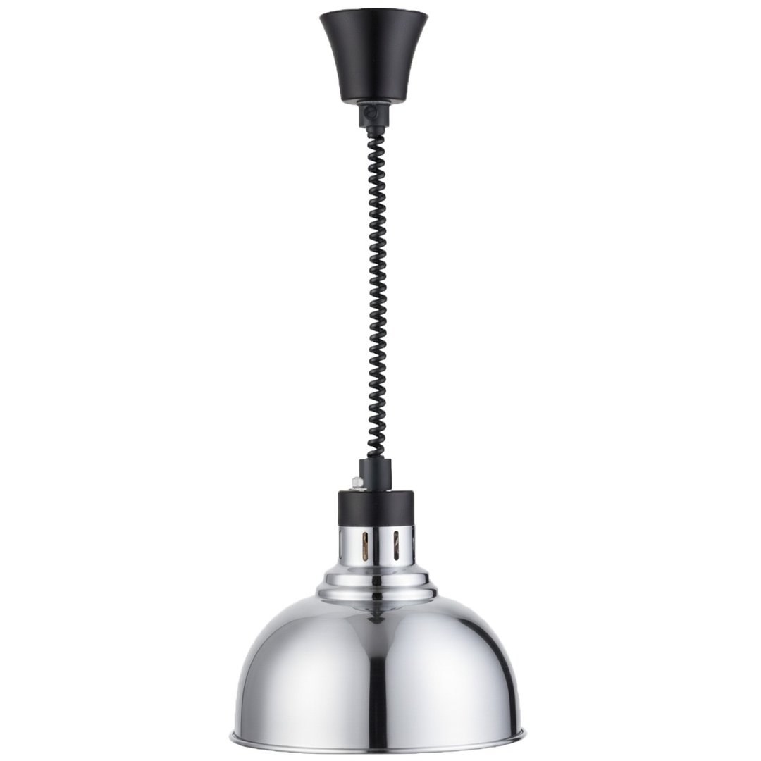 Hanging Heat Lamp Aluminum Finish, 250mm Diameter — TKF France