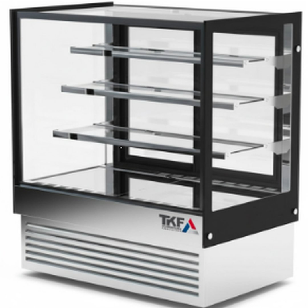 Cake Showcase 4-Side Glass 120x70x130cm — TKF France