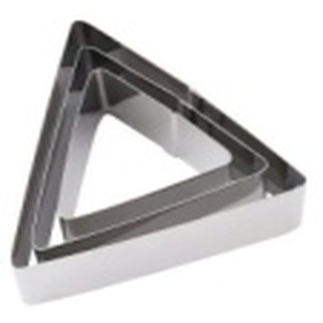 Triangle Pastry Cutters Set S/S 60/80/100mm — TKF France