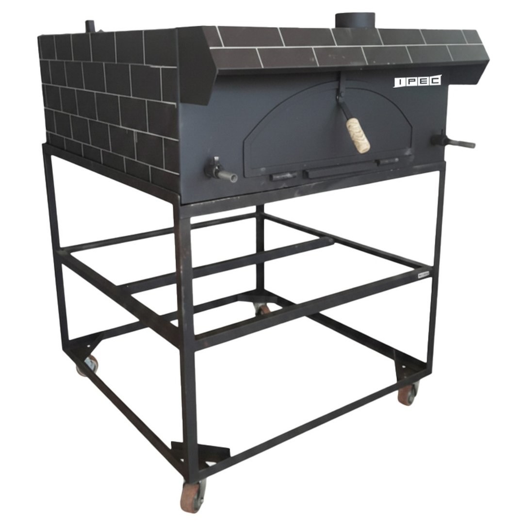 Gas Manakeesh Oven 9-Piece Capacity on Mobile Stand