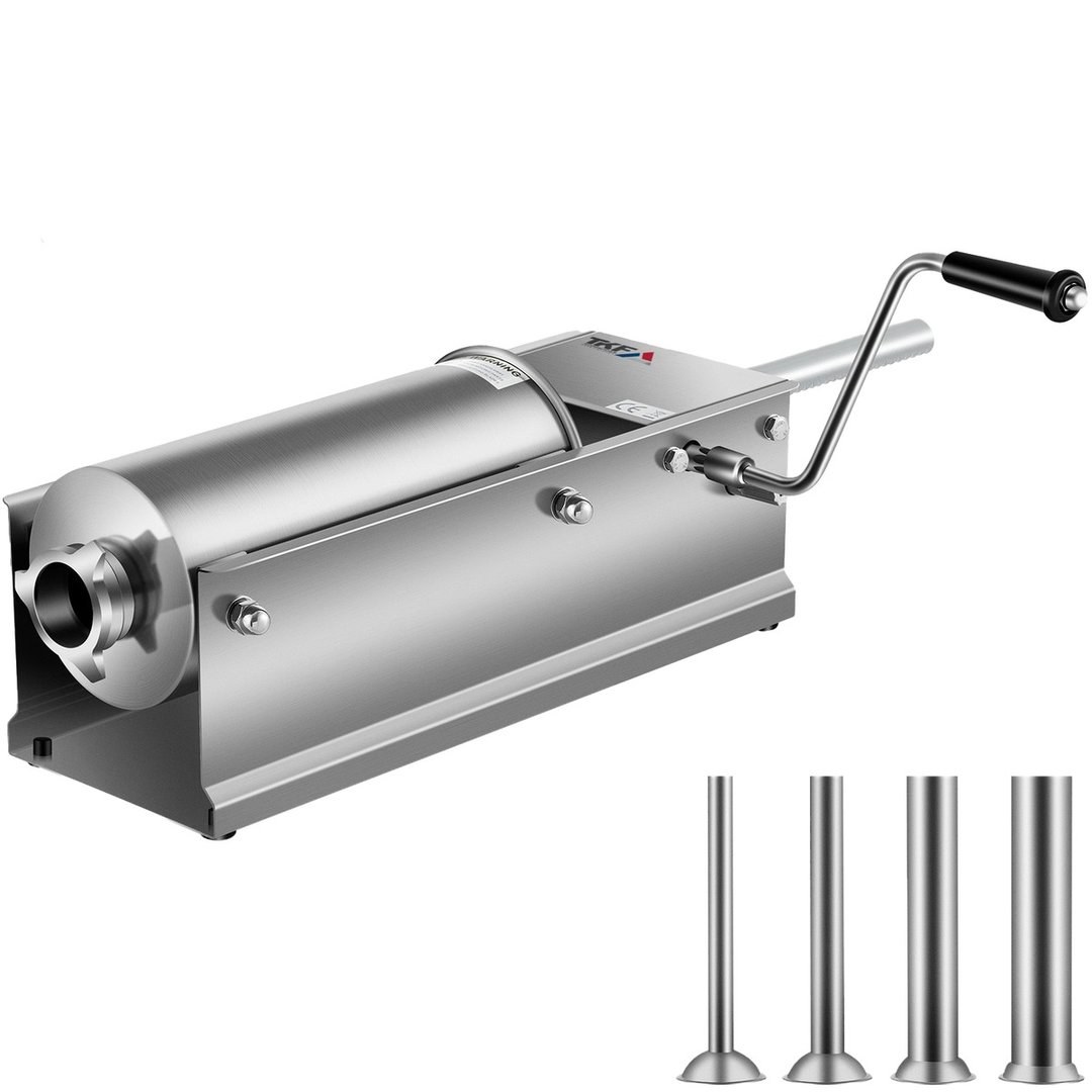 Manual Sausage Filler 5L with 4 Nozzles — TKF France