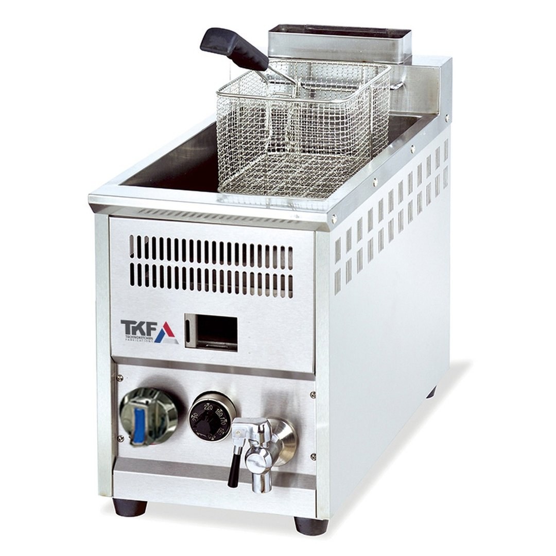 Countertop Gas Fryer 1 Tank 16L, 20700 BTU — TKF France