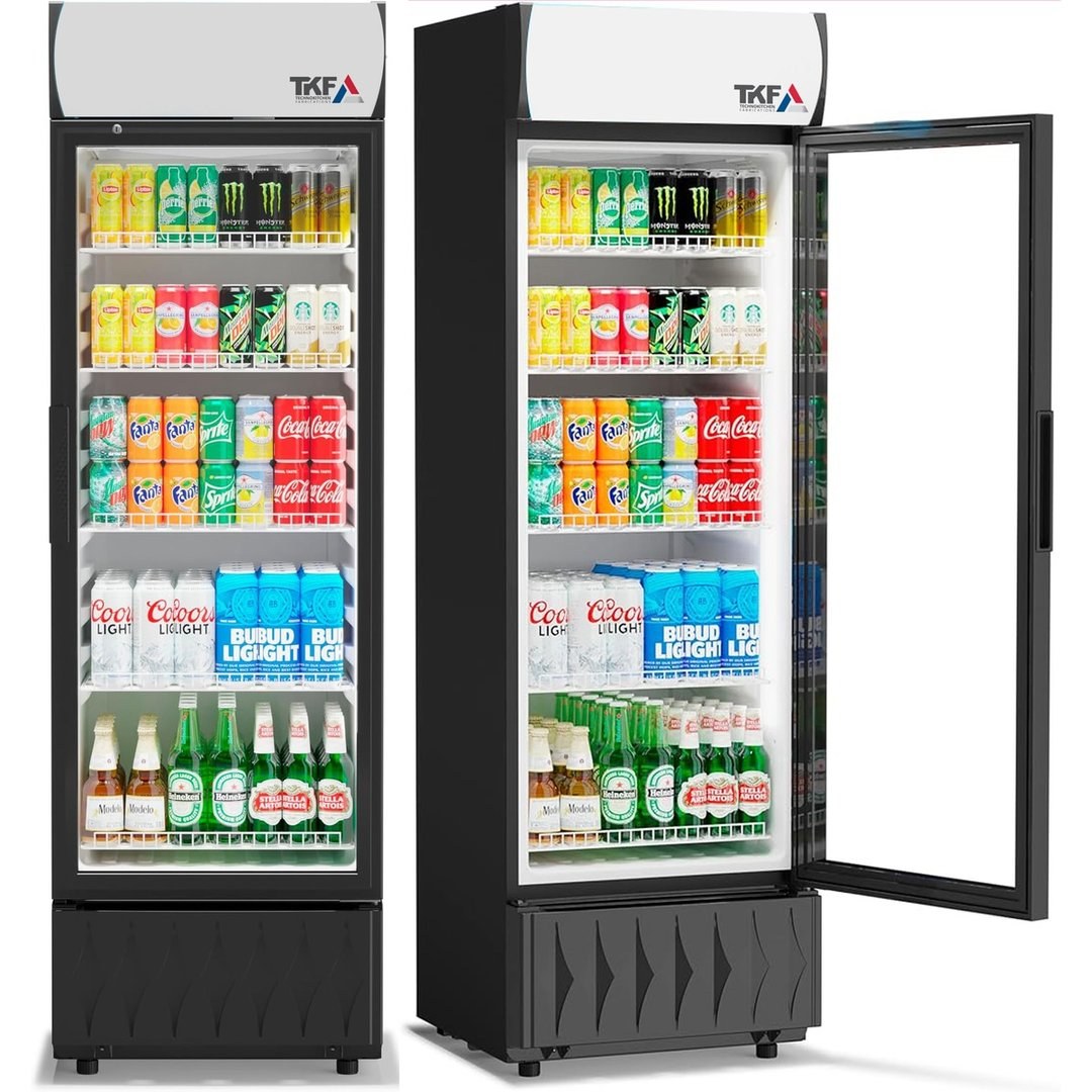 Upright Refrigerator Single Glass Door 238L — TKF France
