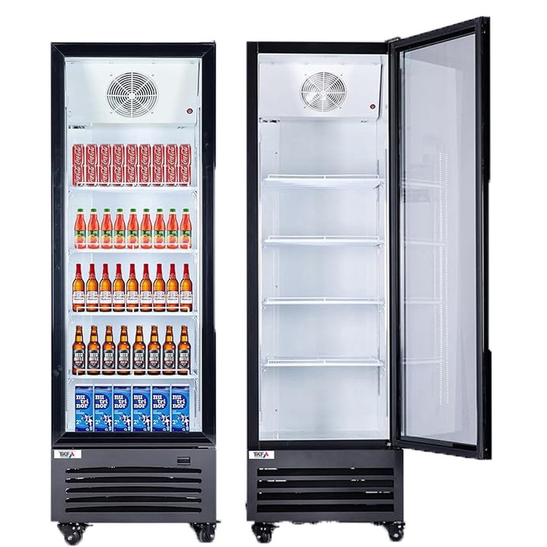 Upright Refrigerator Single Glass Door 350L — TKF France
