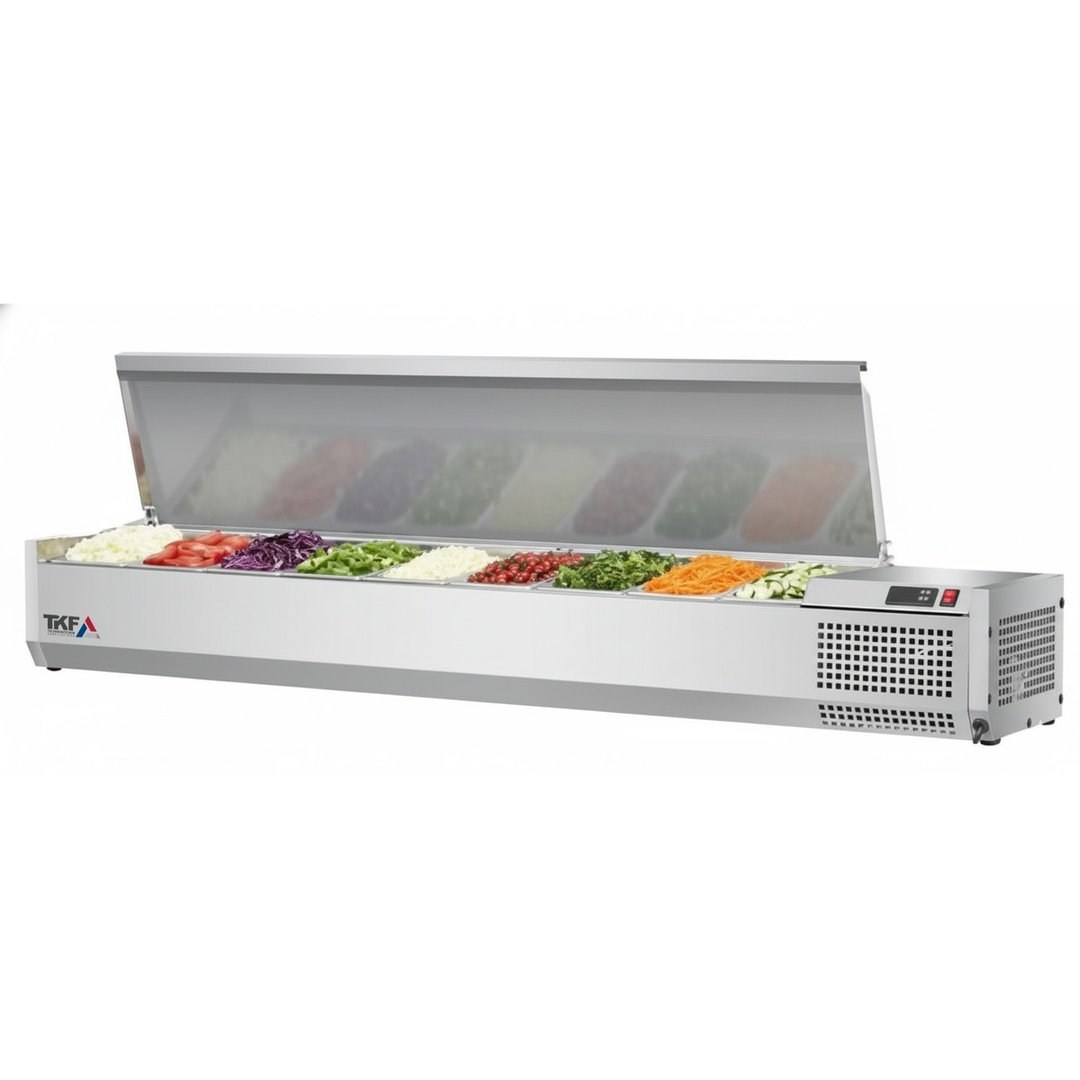 S/S VRX GN Insert Refrigerator with Cover, 8x GN 1/4