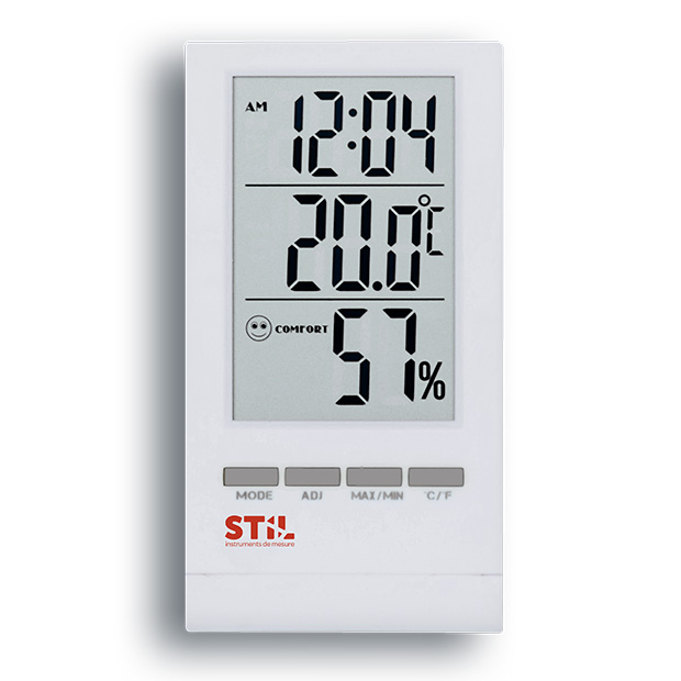 Digital Thermometer and Hygrometer with Clock
