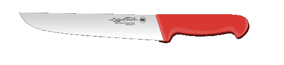 Straight Butcher Knife 18cm Red Handle RD201