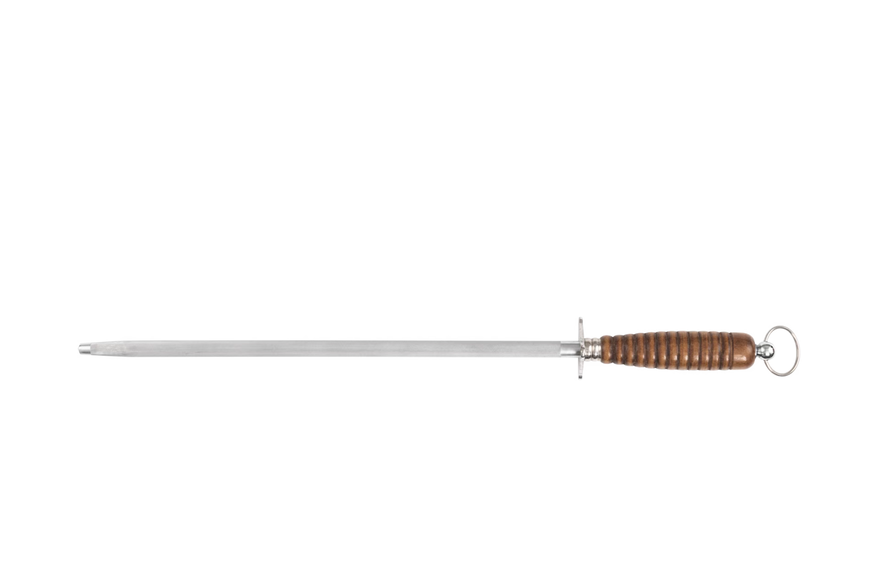 Sharpening Steel HRC56, 28cm Natural Wood Handle