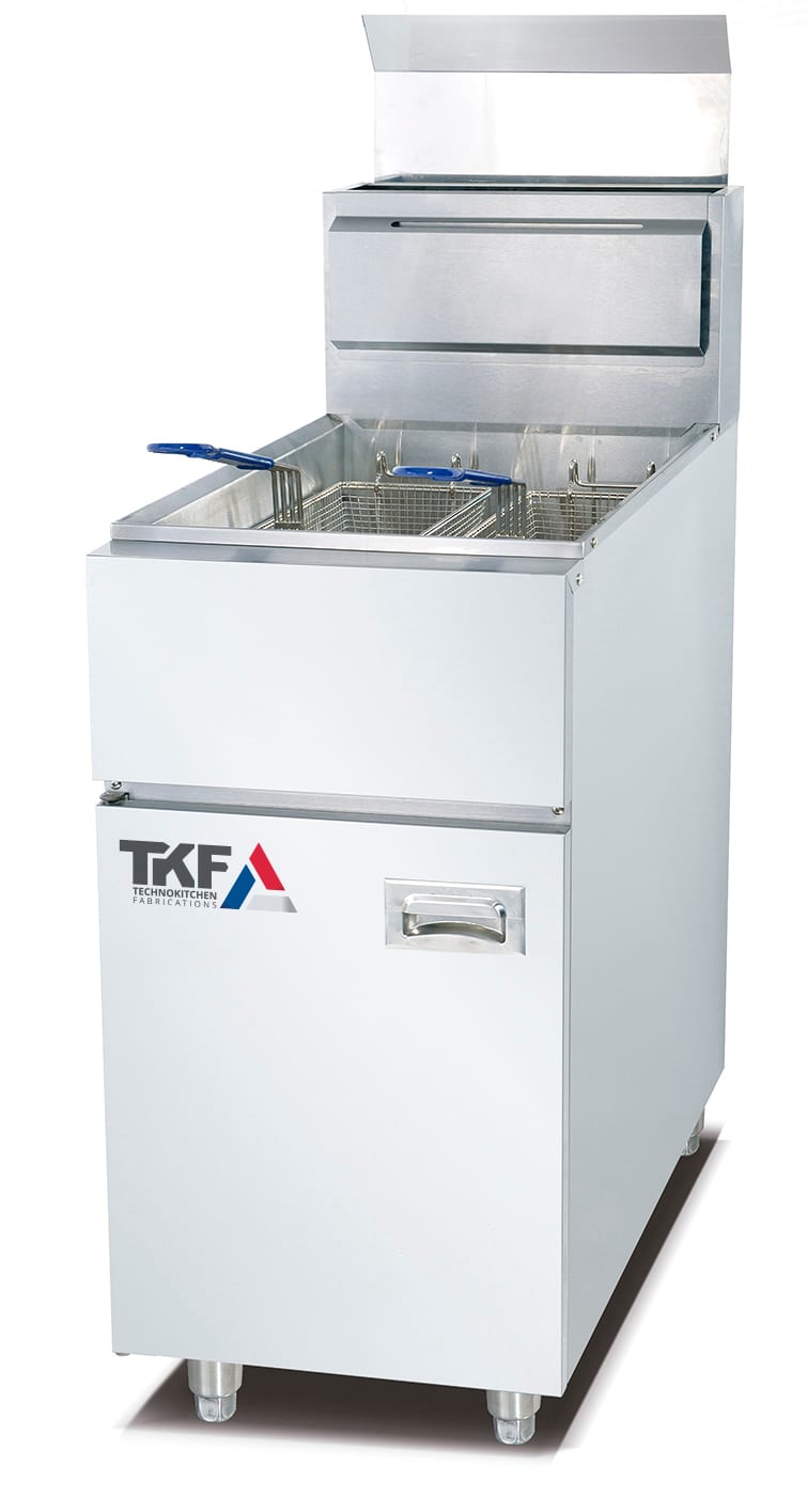 Friteuse gaz professionnelle pour cuisines de fast-food