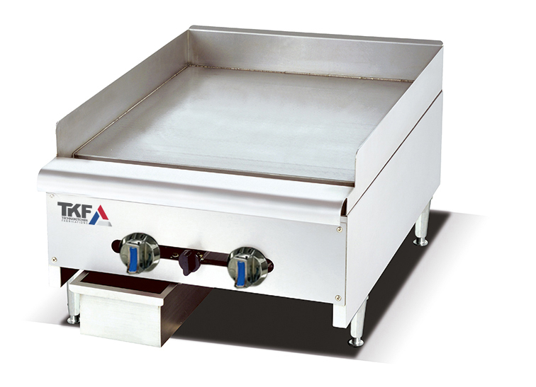 Plancha gaz de comptoir pour fast-food
